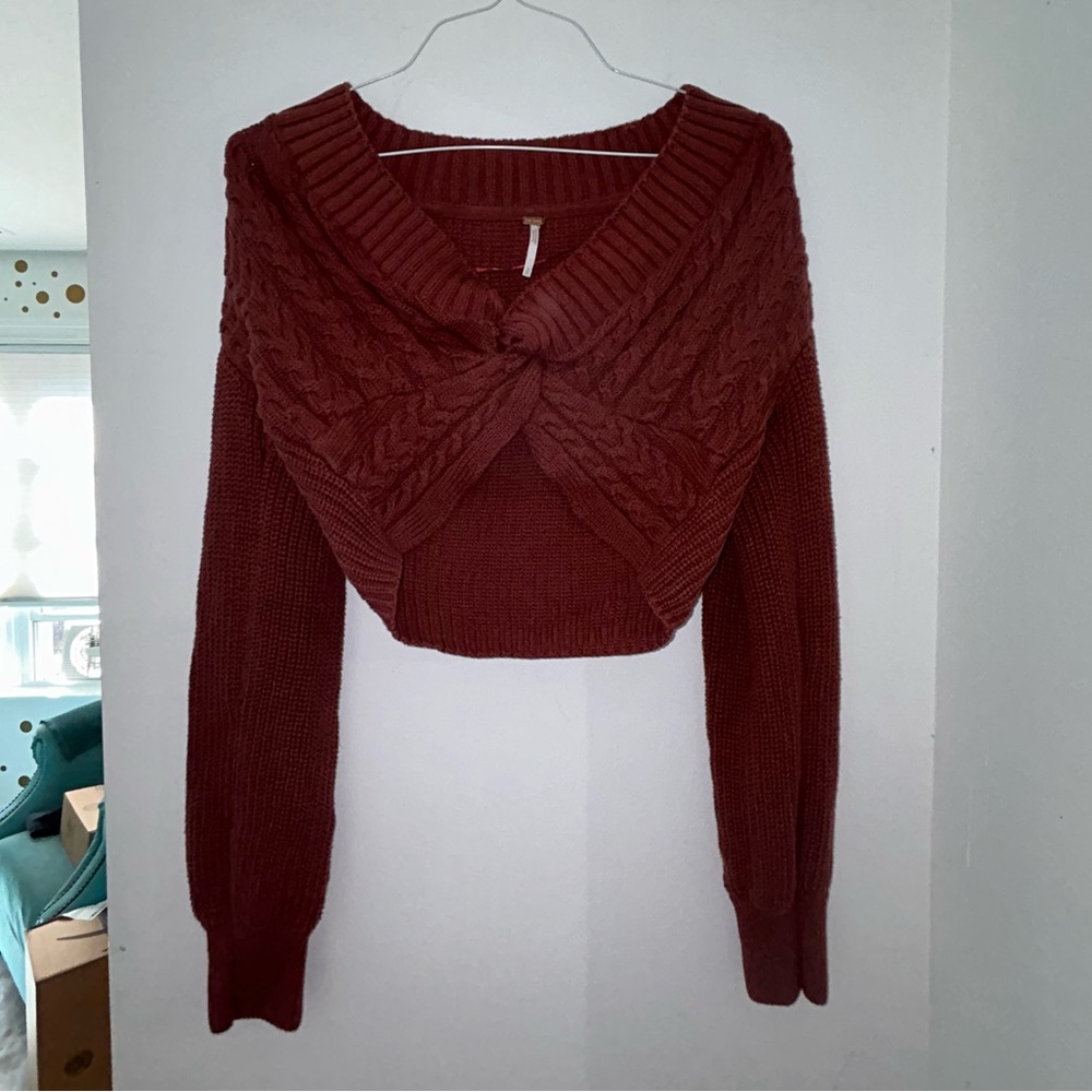 Free People Cropped Sweater